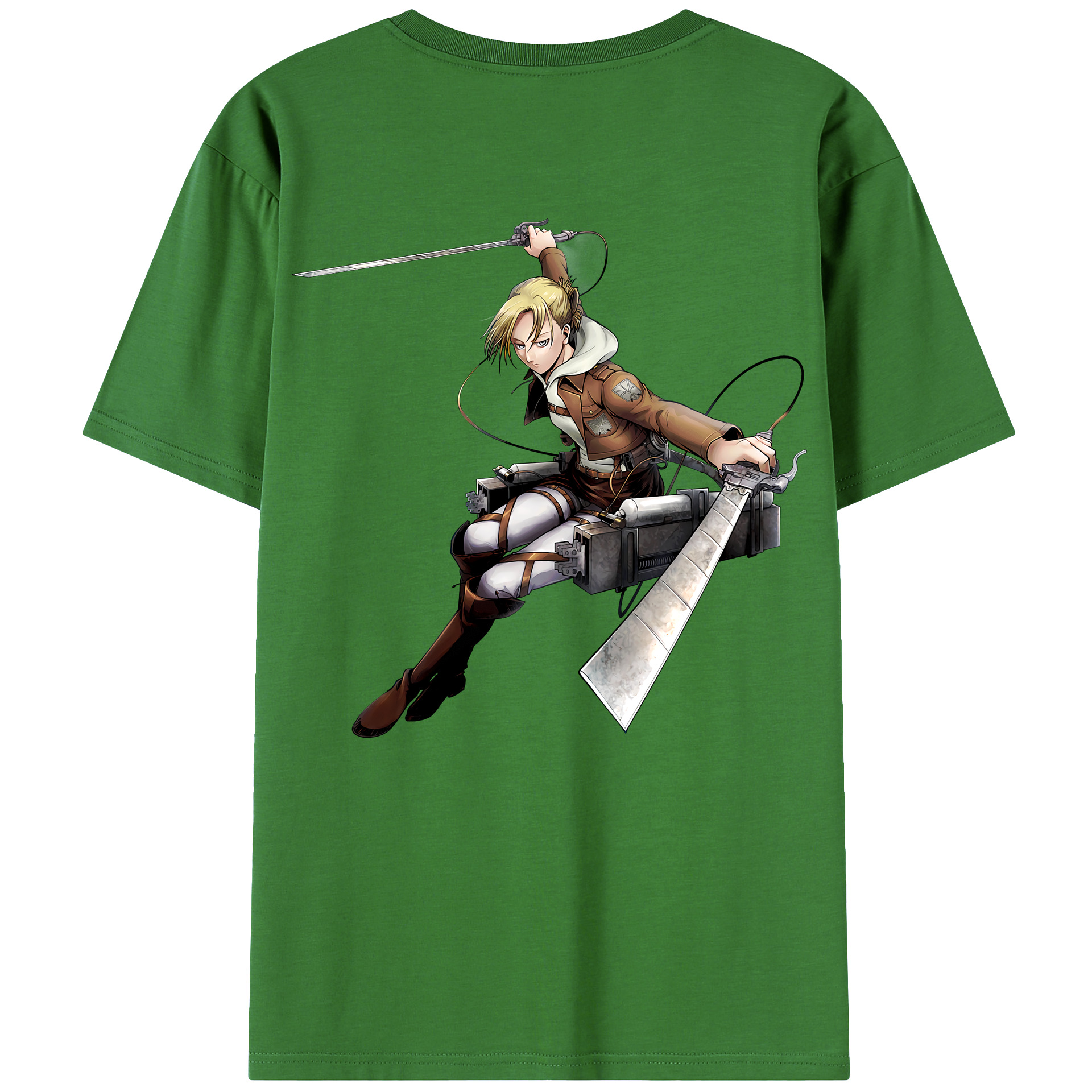 （画像用） 進撃の巨人 アニ・レオンハート Attack on Titan Annie Leonhart レディース半袖Tシャツ(バックプリント)